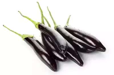Lomba Kalo Begun (Long Brinjal Black) ± 25 gm